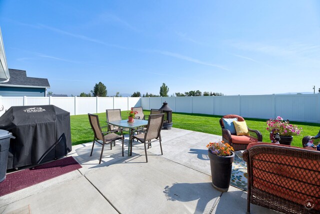 2841 Ashley Ave, East Helena, MT 59635 - view of patio / terrace featuring outdoor dining area and area for grilling