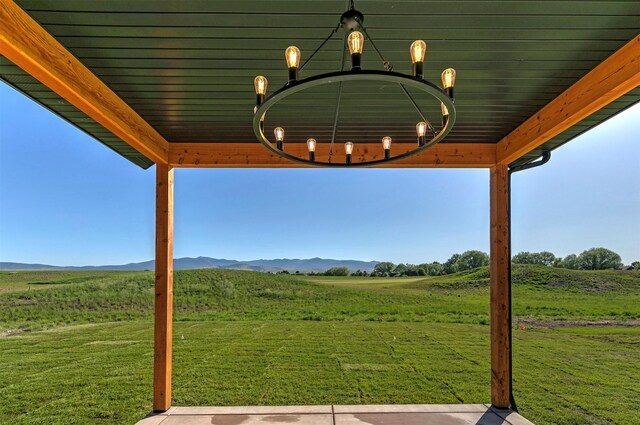 2736 Paniolo Pl, Missoula, MT 59808 - view of grassy yard featuring a mountain view and a view of rural / pastoral area