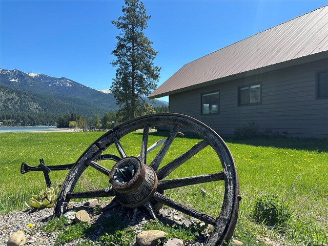 200 Weaver Ln, Kalispell, MT 59901 - view of green lawn with a mountain view