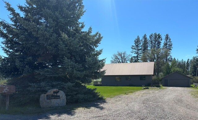200 Weaver Ln, Kalispell, MT 59901 - view of grassy yard with a mountain view