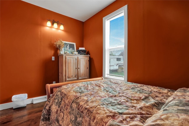 500 34th St NW, Great Falls, MT 59404 - bedroom featuring dark wood-style floors and baseboards