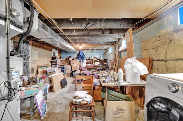 500 34th St NW, Great Falls, MT 59404 - basement featuring washer / dryer