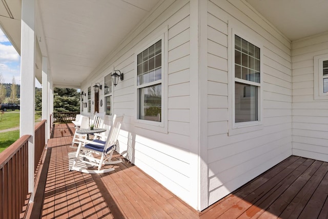 58 Morning View Way, Kalispell, MT 59901 - deck featuring covered porch