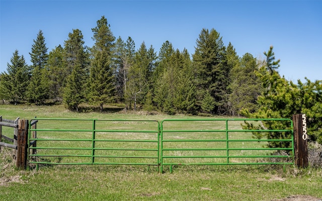 5550 Farm To Market Rd, Whitefish, MT 59937 - gate with a view of countryside