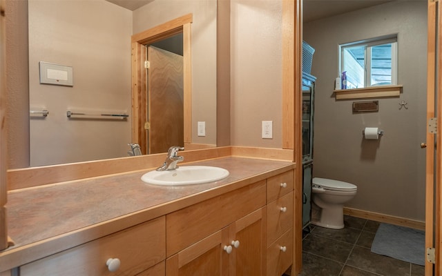5550 Farm To Market Rd, Whitefish, MT 59937 - bathroom with vanity and tile patterned flooring