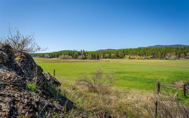 5550 Farm To Market Rd, Whitefish, MT 59937 - view of grassy yard with a rural view and a mountain view