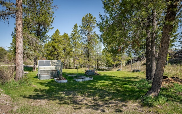 5550 Farm To Market Rd, Whitefish, MT 59937 - view of green lawn with an exterior structure
