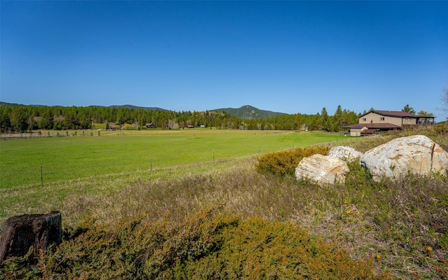 5550 Farm To Market Rd, Whitefish, MT 59937 - view of grassy yard featuring a mountain view and a view of rural / pastoral area