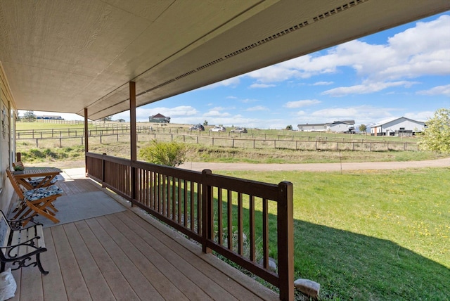 556 Fescue Slope Rd, Florence, MT 59833 - wooden deck featuring a view of countryside