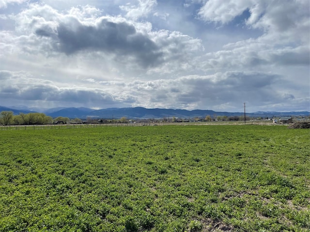 mountain view featuring rural landscape