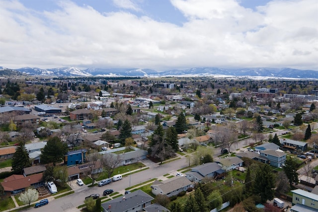 433 N 10th Ave, Bozeman, MT 59715 - aerial overview of property's location with a mountainous background
