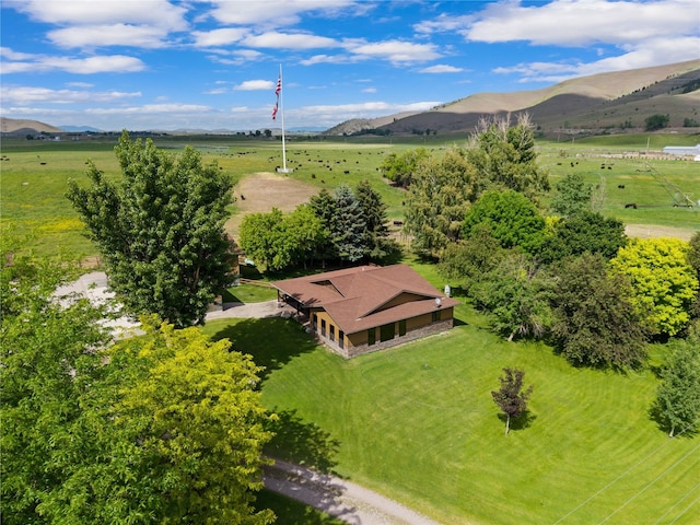45292 Locust Ln, Charlo, MT 59824 - aerial view of sparsely populated area with mountains and agricultural land