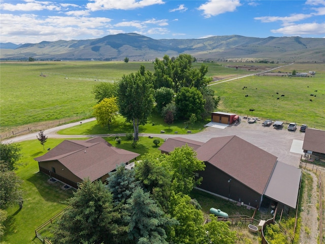45292 Locust Ln, Charlo, MT 59824 - aerial view of sparsely populated area featuring a mountain backdrop and a pastoral area
