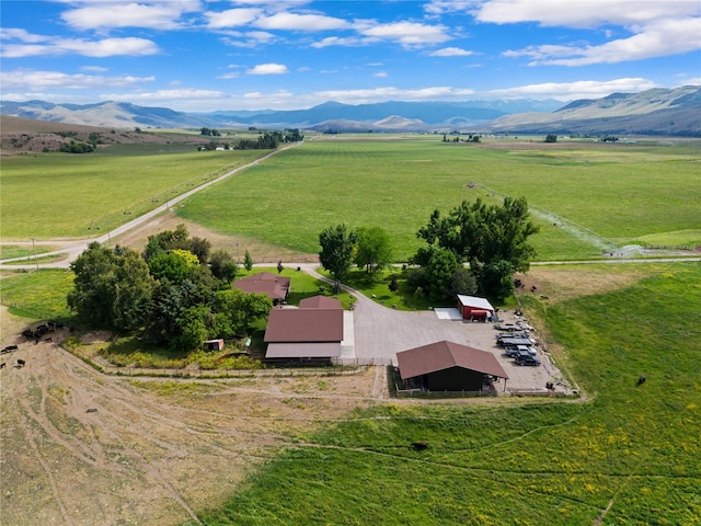 45292 Locust Ln, Charlo, MT 59824 - aerial view of sparsely populated area featuring mountains and a pastoral area