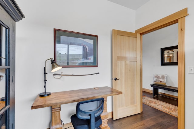 559 Stage Springs Ln, Stevensville, MT 59870 - office space with dark wood-style flooring