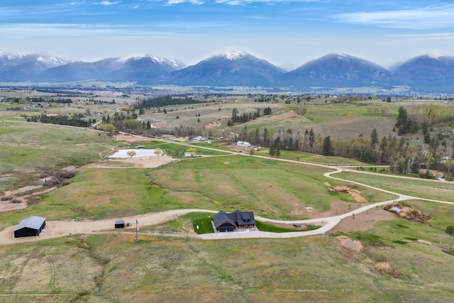 559 Stage Springs Ln, Stevensville, MT 59870 - aerial view of sparsely populated area featuring mountains