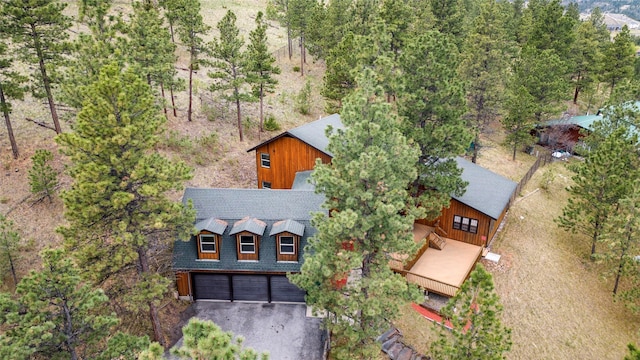 view from above of property