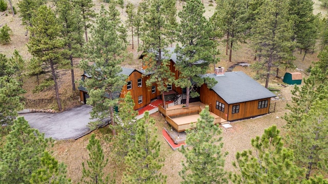 aerial view of property and surrounding area