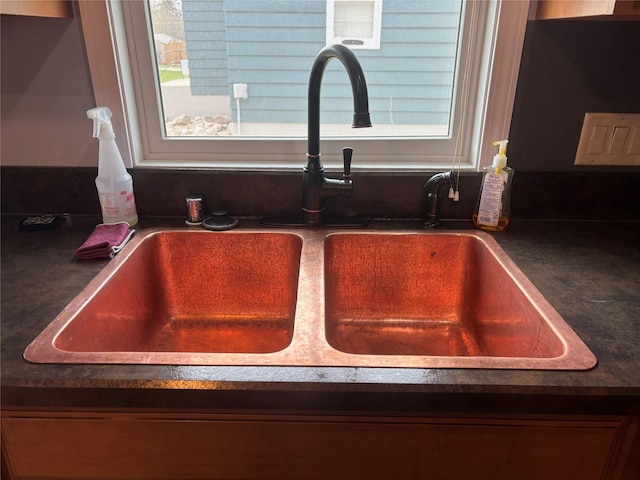 307 S Iowa St, Conrad, MT 59425 - kitchen view of a sink and dark countertops
