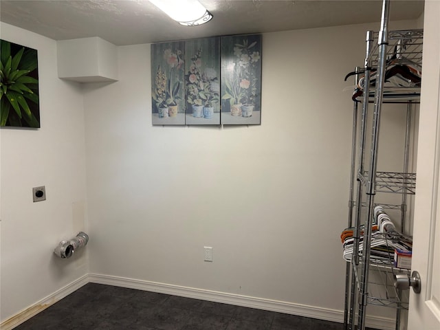 307 S Iowa St, Conrad, MT 59425 - clothes washing area with hookup for an electric dryer and baseboards