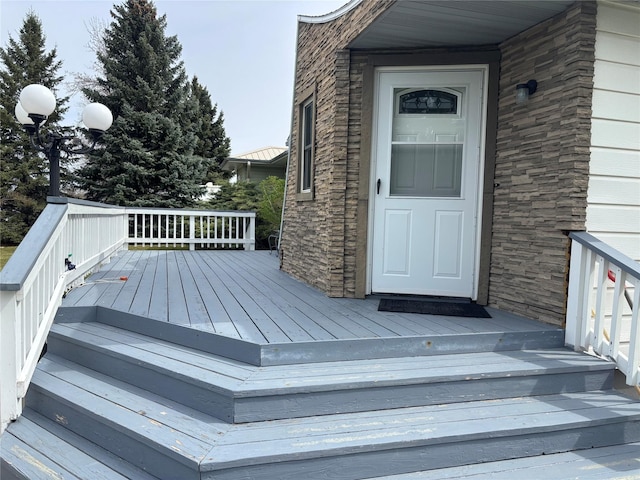 307 S Iowa St, Conrad, MT 59425 - view of wooden terrace