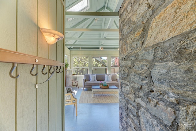 view of sunroom