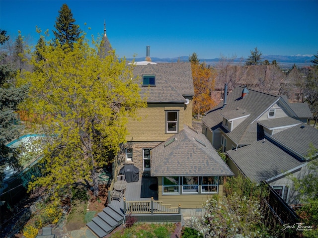 view from above of property