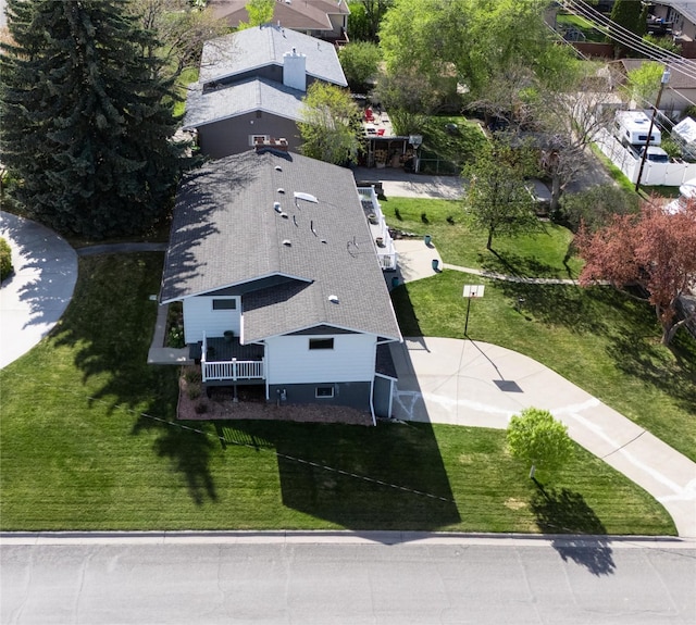 view from above of property