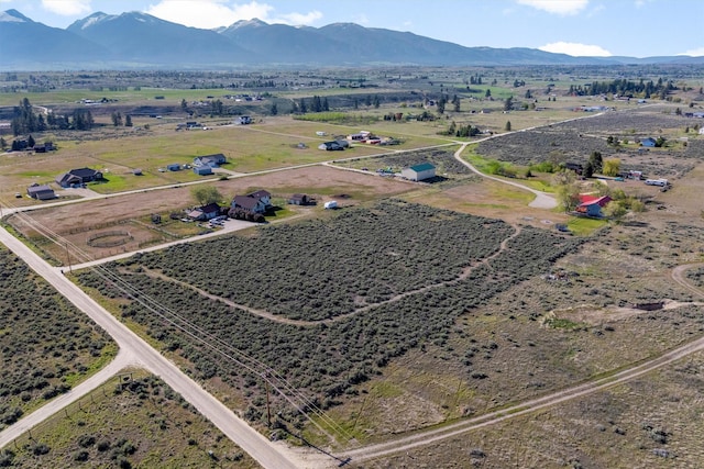 999 Websters Way, Stevensville, MT 59870 - aerial view of sparsely populated area with a mountainous background