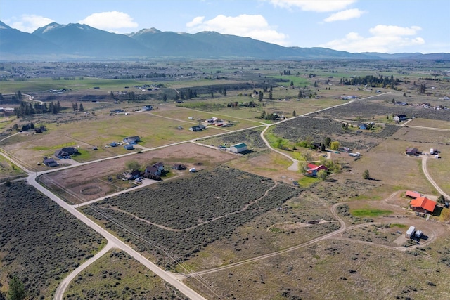999 Websters Way, Stevensville, MT 59870 - aerial view of property's location featuring rural landscape and mountains