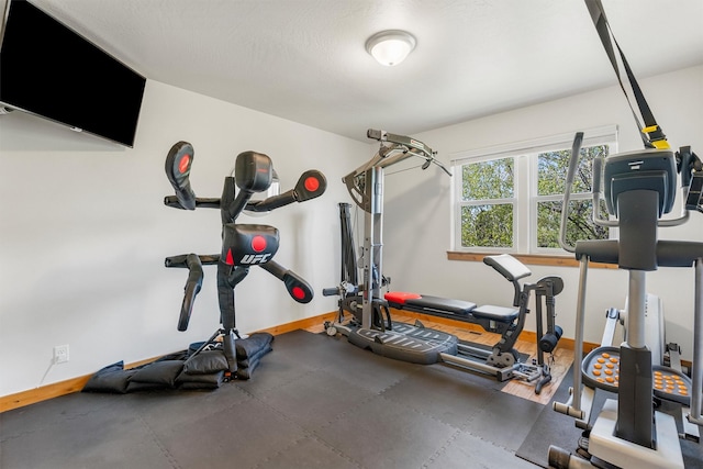 999 Websters Way, Stevensville, MT 59870 - workout room featuring baseboards