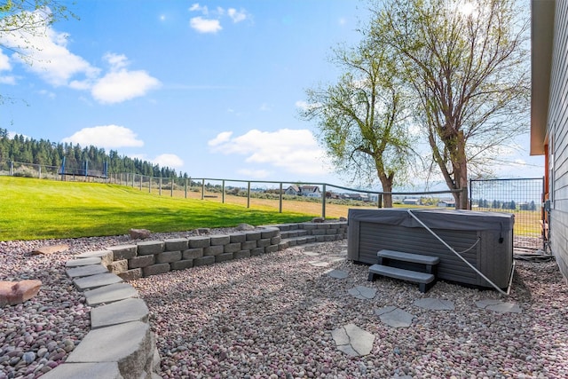 999 Websters Way, Stevensville, MT 59870 - view of yard featuring a hot tub and a trampoline