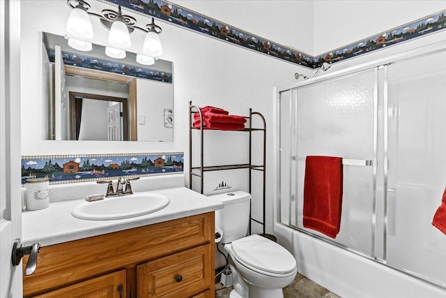 141 Aspen Ln, Eureka, MT 59917 - full bath featuring vanity and bath / shower combo with glass door