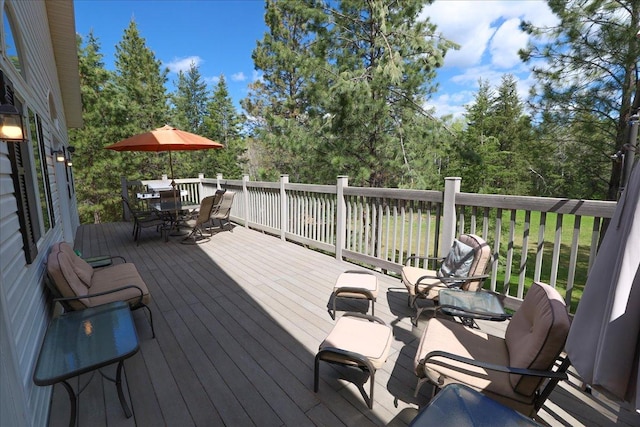 141 Aspen Ln, Eureka, MT 59917 - deck with outdoor dining space