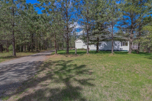 141 Aspen Ln, Eureka, MT 59917 - view of green lawn featuring gravel driveway