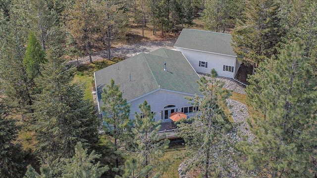 141 Aspen Ln, Eureka, MT 59917 - view from above of property with a forest
