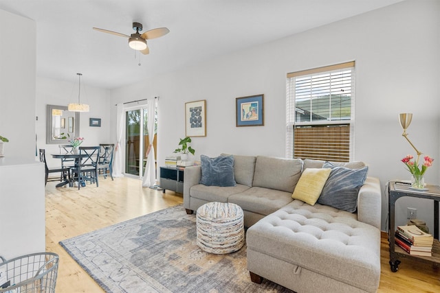 318 Dearborn Ave, Missoula, MT 59801 - living area with a ceiling fan and light wood finished floors