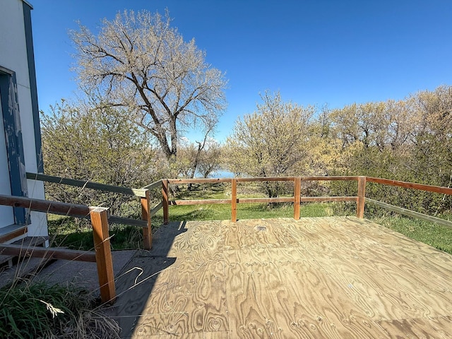 485 Wilson Butte Rd, Great Falls, MT 59405 - view of wooden deck