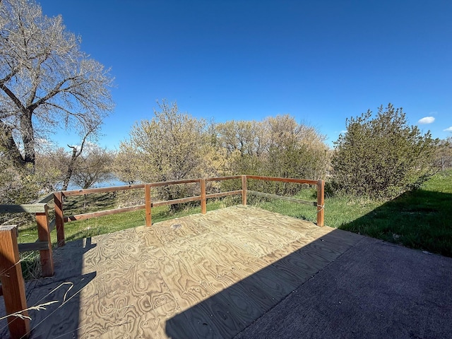 485 Wilson Butte Rd, Great Falls, MT 59405 - view of wooden deck