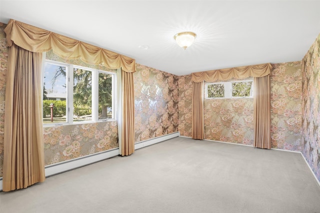 3313 5th Ave N, Great Falls, MT 59401 - spare room with wallpapered walls, healthy amount of natural light, carpet floors, and baseboards