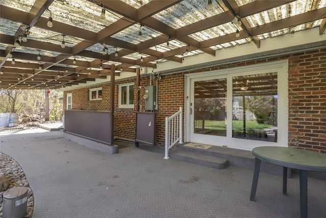 3313 5th Ave N, Great Falls, MT 59401 - view of patio featuring a pergola
