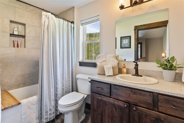 21087 Pamin Loop, Clinton, MT 59825 - bathroom with vanity and shower / bathtub combination with curtain