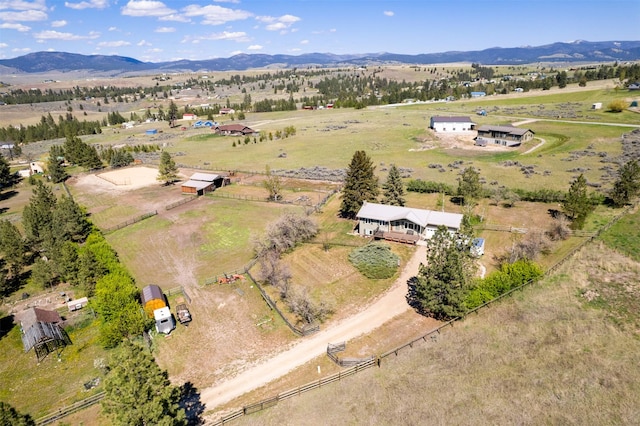 445 Sapphire Ln, Stevensville, MT 59870 - aerial view of sparsely populated area featuring mountains