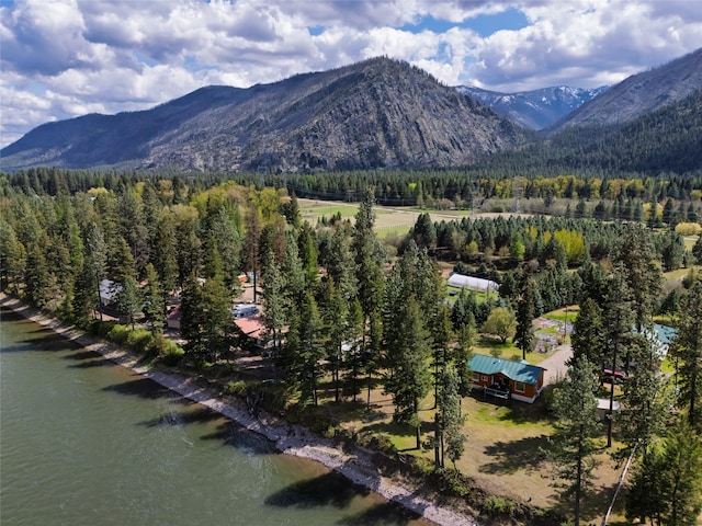 1500 River Rd W, Plains, MT 59859 - view of mountain backdrop featuring a heavily wooded area