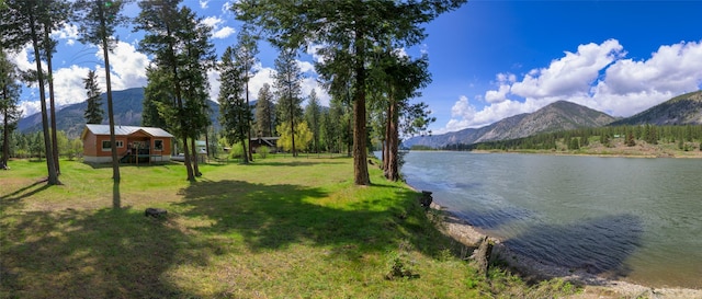 1500 River Rd W, Plains, MT 59859 - water view featuring a mountain backdrop
