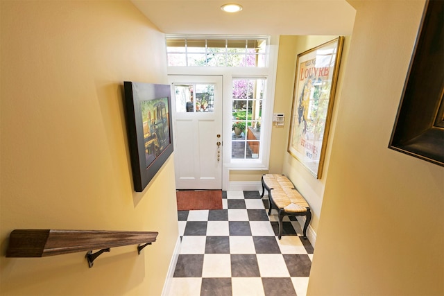 145 E Beckwith Ave, Missoula, MT 59801 - doorway featuring dark floors, baseboards, and recessed lighting
