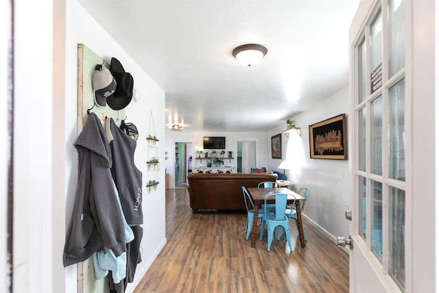 4358 Charlotte Way, Stevensville, MT 59870 - dining area with wood finished floors and baseboards