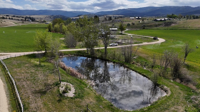 4358 Charlotte Way, Stevensville, MT 59870 - water view with mountains and rural landscape