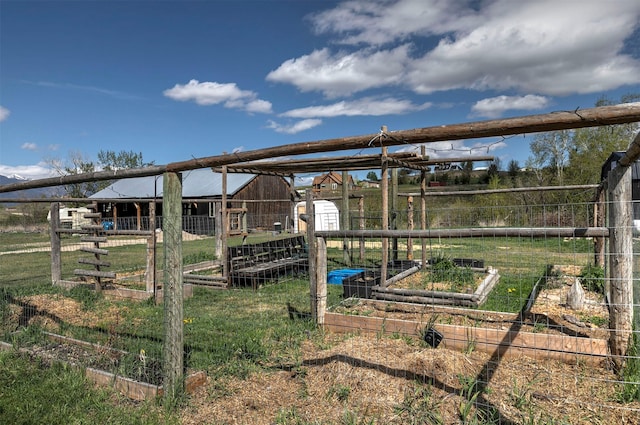 4358 Charlotte Way, Stevensville, MT 59870 - view of yard with a garden and an outbuilding