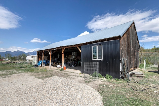 4358 Charlotte Way, Stevensville, MT 59870 - view of pole building with a mountain view